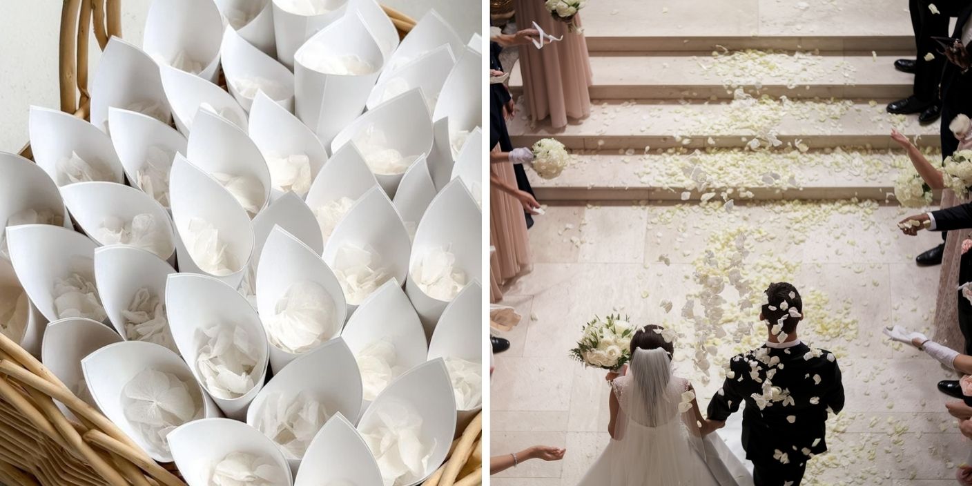Plan de table classique et élégant pour mariage avec cadre doré et décor floral