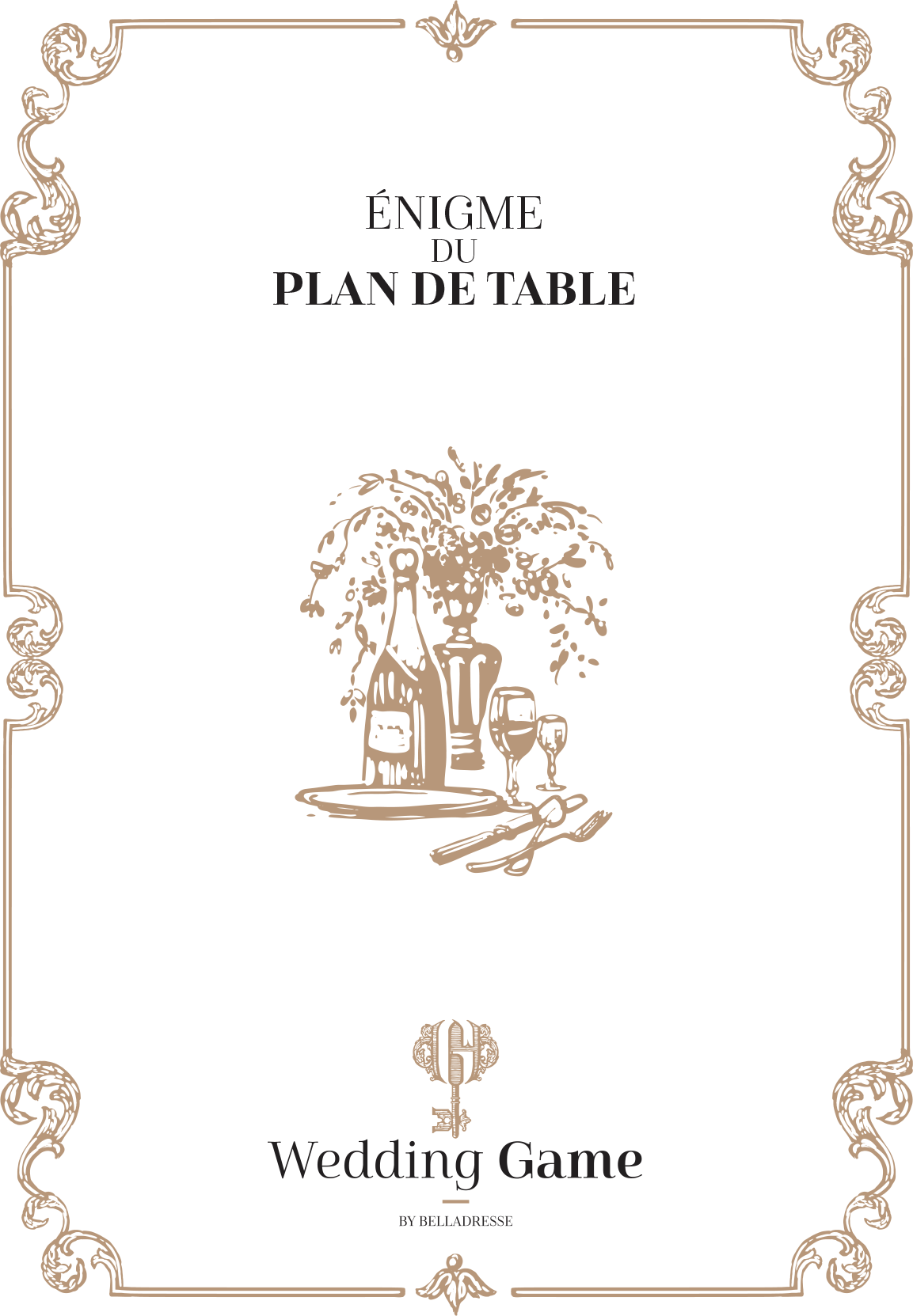 enigme du plan de table une animation à faire pendant le vin d'honneur